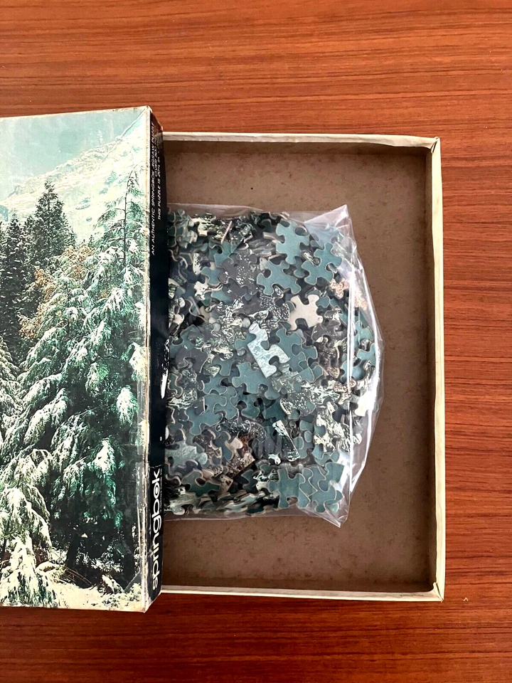 Винтажный полный 500 + шт. «ЗИМА в ГОРАХ» пазл Springbok - Изображение 2 из 4