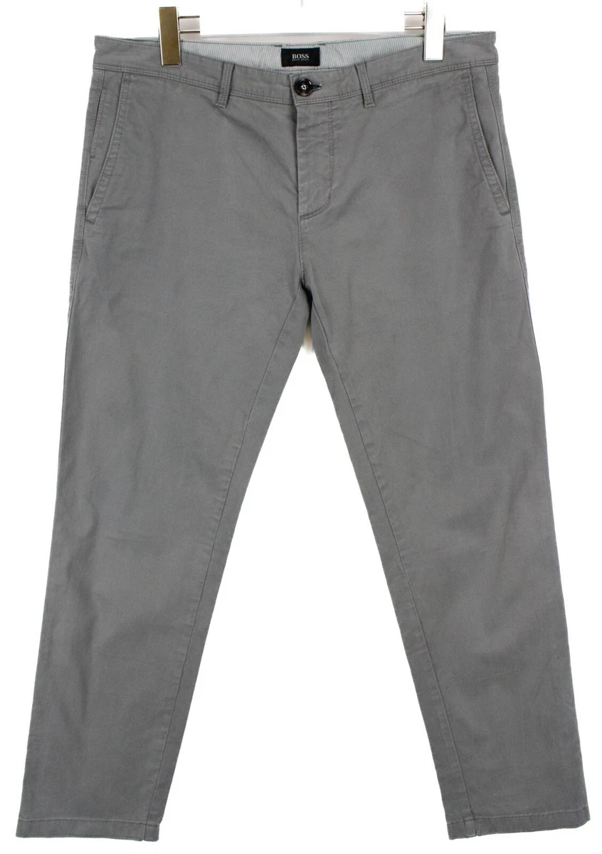 Hugo boss best sale grey chinos