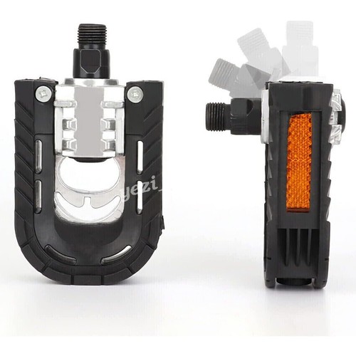 Bike Pedals for MTB Bike Road Bike Aluminum Alloy Bicycle Foldable Pedals - Picture 6 of 10