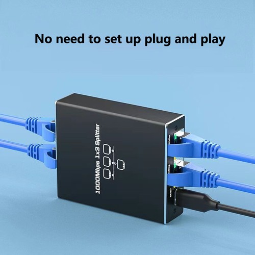 One Point Three Gigabit Network Splitter RJ45 Network Cable Switch Router - Afbeelding 4 van 7