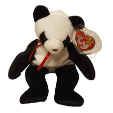 Ty Beanie Baby FORTUNE Panda Bear TAGS Original Retired 1998 MWMT