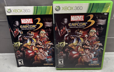 Marvel vs. Capcom 3: Fate of Two Worlds (Microsoft Xbox 360, 2011)w/ Manual