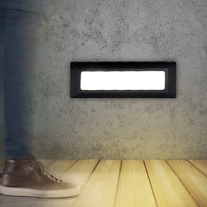 Outdoor Indoor 6W LED Wall Mounted Lamp Fixture Step Light Aisle
