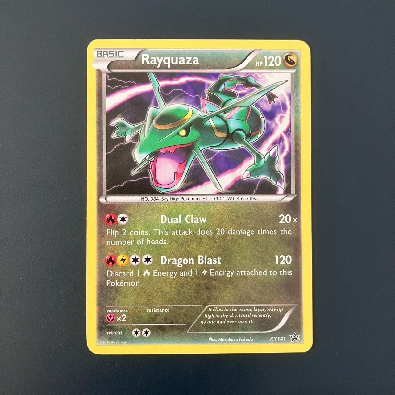 Pokemon Card TCG - Rayquaza XY141 Foil Promo XY Black Star Promo NM