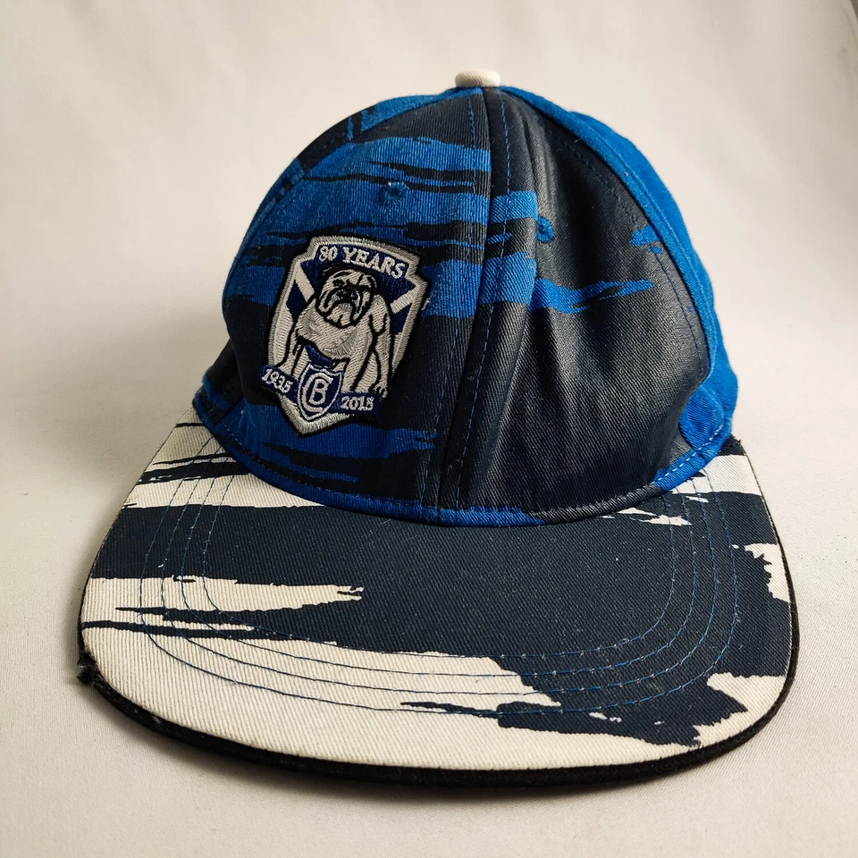 CANTEBURY BULLDOGS 80 AÑOS 1935-2015 MIEMBRO 2015 GORRA SNAPBACK LIGA RUGBY NRL Foto 4 de 4