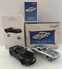 Hallmark Keepsake 50th Corvette & 100th Chevrolet Anniversary Corvettes - NEW