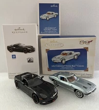 Hallmark Keepsake 50th Corvette & 100th Chevrolet Anniversary Corvettes - NEW