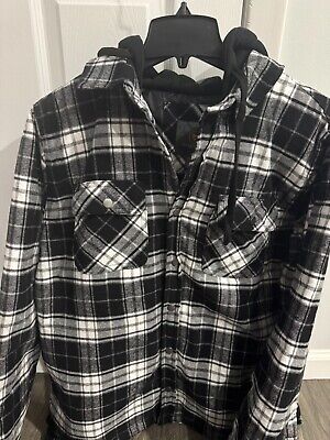 NWT! Cloudveil Men's Quilted Lined Flannel Hooded Jacket NWT! Cloudveil Men's Quilted Lined Flannel Hooded Jacket