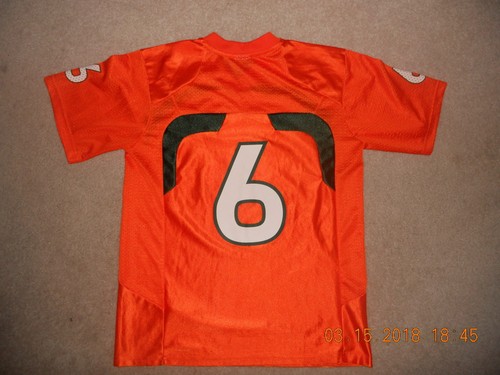 University of Miami Hurricanes Football Jersey #6 Nike Orange The U is Back Yth - Picture 2 of 8