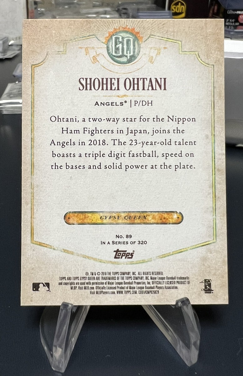 MLB Card Shohei Ohtani Rookie Card 2018 Topps Gypsy Queen! (RC