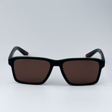 Prada Linea Rossa Men Sunglasses Black Brown Rectangle PS05YS DG050A BRAND NEW