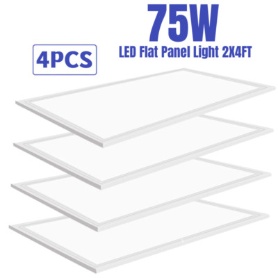LED Panel 2X4ft Ultra-thin edge-Lit 75W Flat Light 5000k Drop Ceiling Lamp 5000K