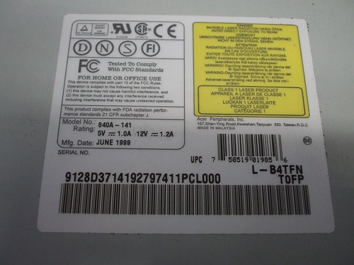 Cd-rom drive, 640A-141, l-b4TFM - Picture 2 of 6