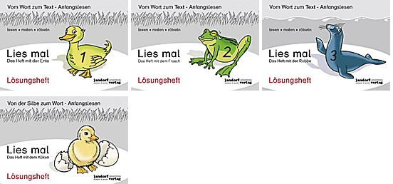 Thumbnail - Lies Mal Lösungsheft Küken U 1, 2, 3 Ente, Frosch, Robbe