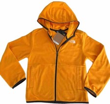 North Face 60 Teen Glacier Full Zip Hoodie Summit Gold Size M 10 