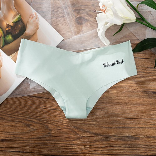 Womens Lingerie Briefs Thong Panties Underwear Comfort Seamless Solid Ice Sil # - Picture 18 of 19
