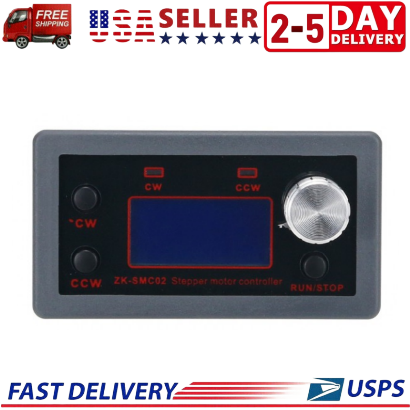 ZK-SMC02 42 57 Stepper Motor Controller Stepper Motor Driver CW CCW Control USA