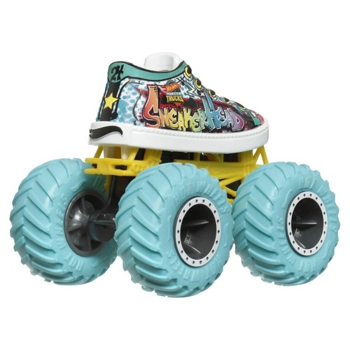 Hot Wheels Monster Trucks Sneakerhead Freestyle Wreckers Kid Diecast Model HTM34 - Picture 5 of 6