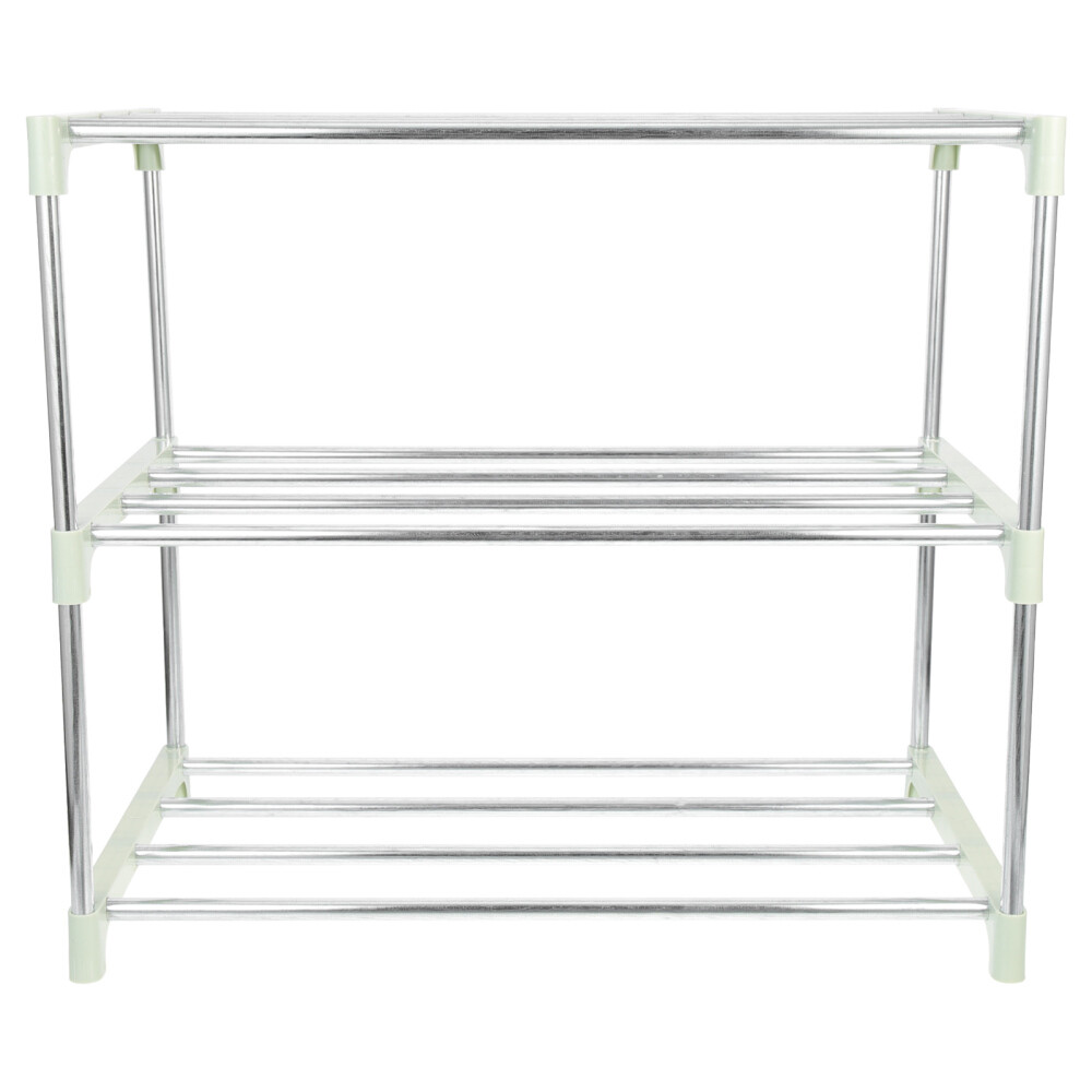 Stainless Steel Shoe Rack Tall Cabinet Storage for Entryway Closet