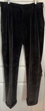 Vintage Orvis Corduroy Pants Gray Size 36 Cotton Blend Pleated Front