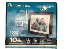 PANDIGITAL 10.4" digital moving photo frame, slide show, clock, calendar,  MIB