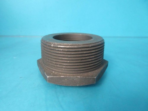 2-1/2"x 1-1/4" Black Hex Bushing, Black Iron Malleable Pipe Fitting