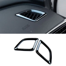 For Honda Accord 10th 2018-2022 Black Steel Dashboard Side Vent Overlay Cover 2*