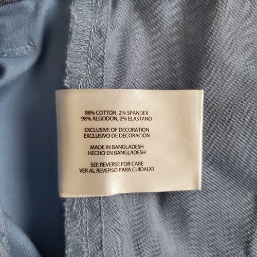 GAP Men's Vintage Allure Blue Flat Front Casual Chino Shorts Size 34 - Picture 6 of 9