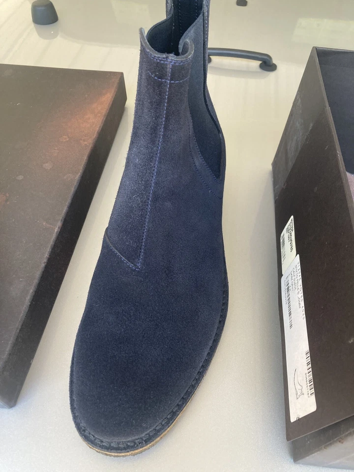 Botas Chelsea Bottega Veneta de gamuza de becerro talla US 10.5 Foto 3 de 4