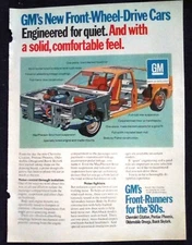 1979 GM General Motors PRINT AD New Front Wheel Drive Cars 80s