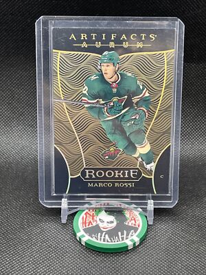 2022-23 UD Artifacts Marco Rossi Aurum Rookie Bounty   # A-RI   Minnesota Wild