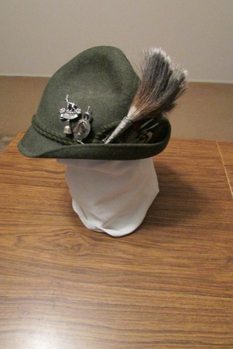Vintage Men's Tyrolean Hat 1950s Wool 