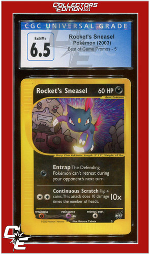Rocket's Sneasel graded CGC 6.5 for sale on eBay