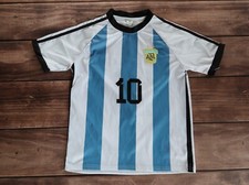 ✅ Argentina National football Shirt  Messi #10 Soccer jersey AFA, Boy`s Size M