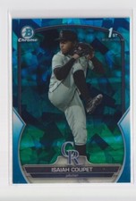 2023 1st Bowman Chrome Sapphire Isaiah Coupet RC #BDC-37 Colorado Rockies