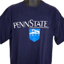 Vintage Penn State Nittany Lions T Shirt Mens Size XL Blue 90s Made In USA
