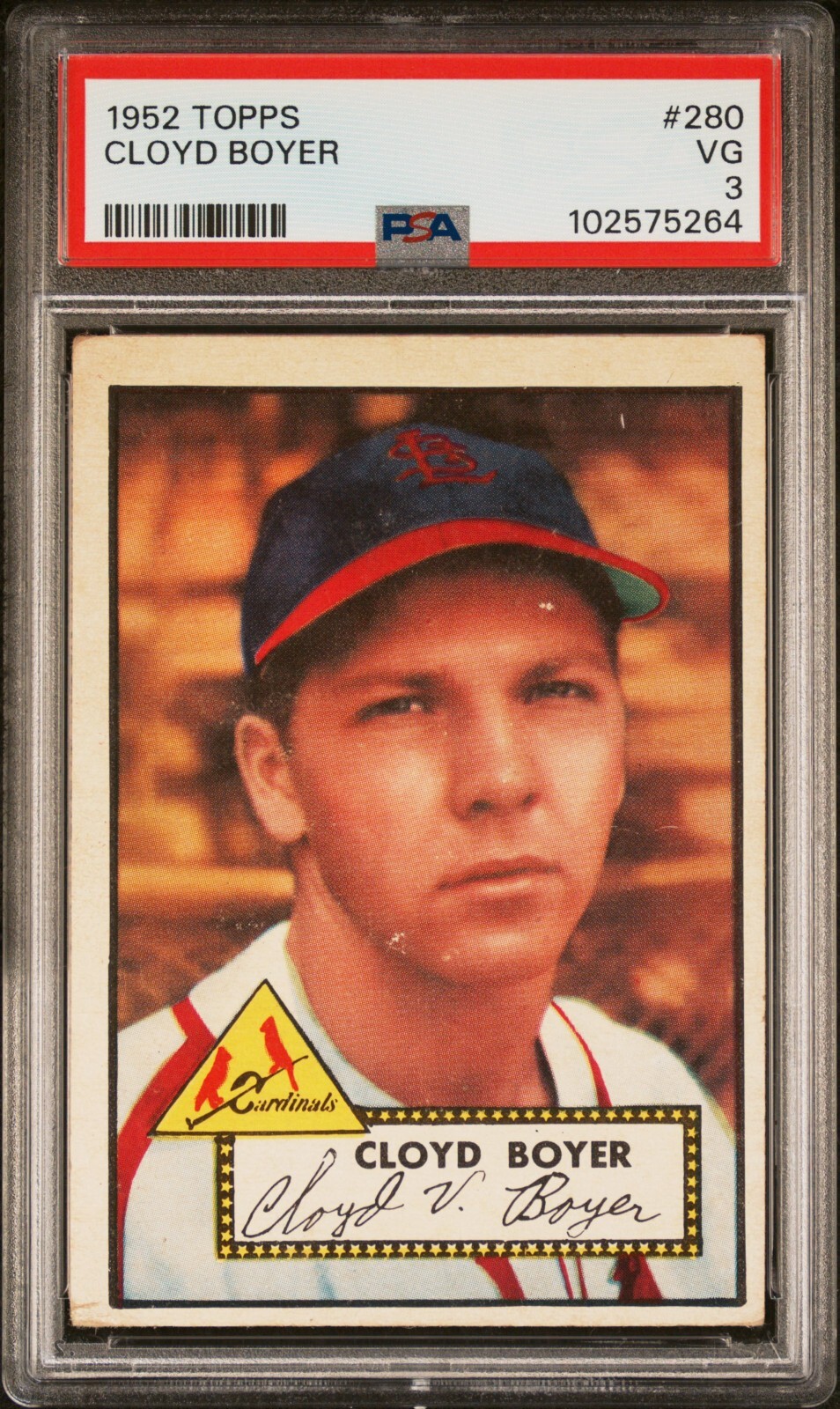 1952 TOPPS 280 CLOYD BOYER PSA 3