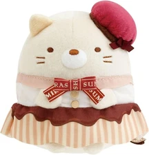 San-X Sumikko Gurashi Stuffed Toy (Cafe Sumiko Chocolate Fair) Cat Plush New