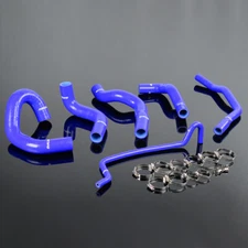 Blue Silicone Radiator Hose Fit For 2005-2006 Mustang GT V8 / 05-10 GT500 Blue