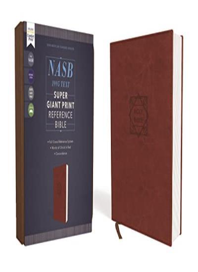 NASB, Super Giant Print Reference Bible (Font Size: 16.5-point), Leathersoft, Brown, Red Letter, 1995 Text, Comfort Print: New American Standard ... Super Giant Print Reference, Comfort Print - Image 5