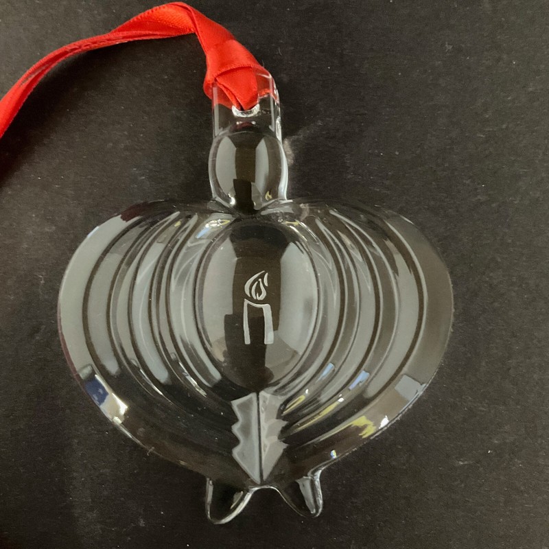 Orrefors Crystal Angel Series No. 4 The Angel  of Hope Ornament #11549