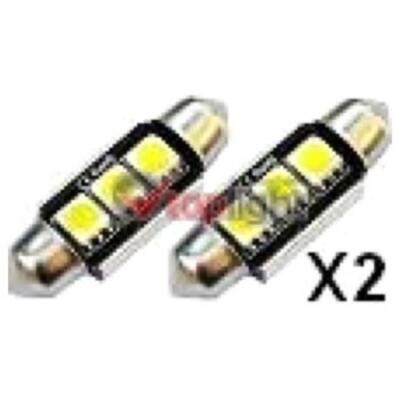 LP39213 LED SMD LAMPEN CANBAS 12V 3 SMD EPISTAR SV8,5-8 Festoon (2 Stück)