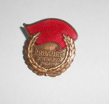 Badge builder black pump GDR enamel award medal