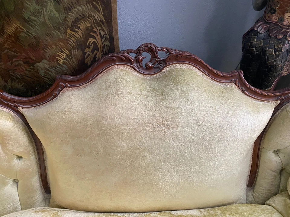 Vintage French Louis XVI Sofa & Chair, 2 Pieces - Image 2 of 4