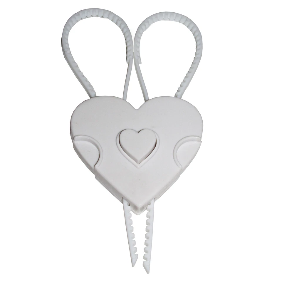 SMART OUTDOORS 2 x SCHRANK KINDERSICHERUNG SICHERE TÜR FLEXI - SCHLOSS Baby Haustier Hund WEISS