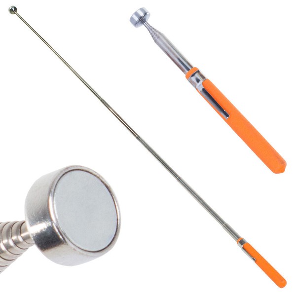 Magnetheber Magnetgreifer Pick-Up Tool Magnet Stab Ausziehbar Teleskop 83,5 Cm-image