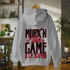 Murkin Up The Game R.I.P Haters Men Sport Hoodie Sneaker Hip Hop Streetwear Hood