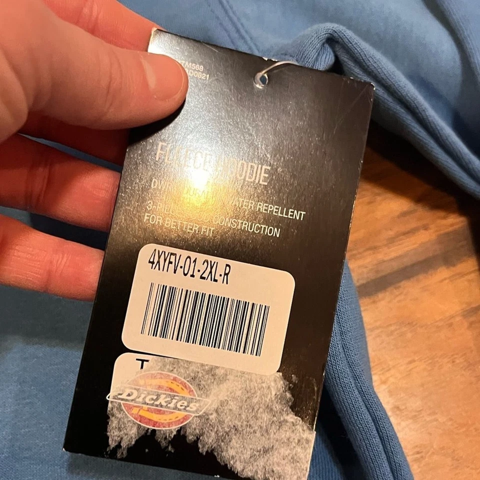 Dickies Blue Hoodie Men’s 2XL super soft front pocket casual comfort NWT - Image 4 of 4