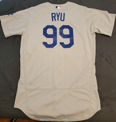 Majestic Los Angeles Dodgers Hyun-jin Ryu #99 On Field Jersey Size 