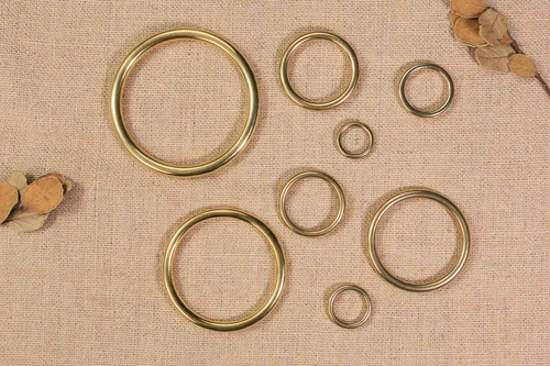 1Pcs Heavy duty solid brass rings 1 2 3 inch big brass O ring for macrame belt - Picture 8 of 9